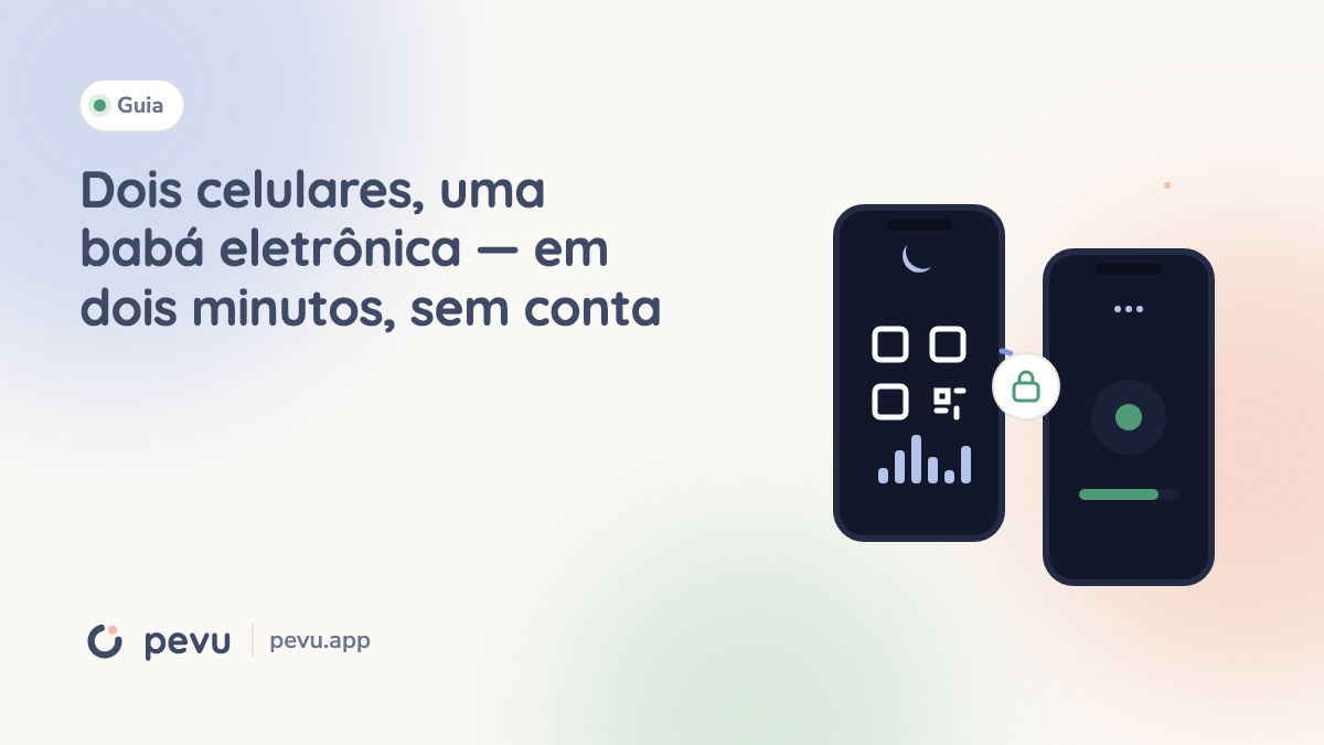 Dois celulares, uma babá eletrônica — em dois minutos, sem conta